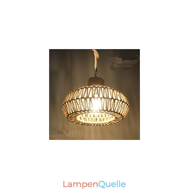 Handgefertigte Vintage-Kronleuchterlampe mit Kunstwerken.