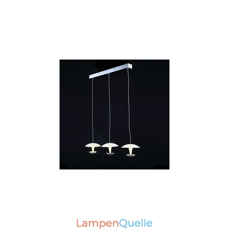 Moderne Pendelleuchte aus Metall mit Malerei