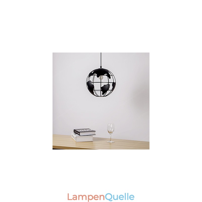 Moderne zeitgenössische Pendelleuchte im Landhausstil mit Kugel-Design