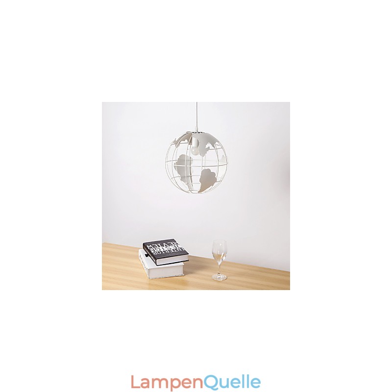 Moderne zeitgenössische Pendelleuchte im Landhausstil mit Kugel-Design