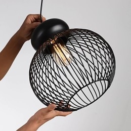 Retro Designer Metall Pendelleuchte