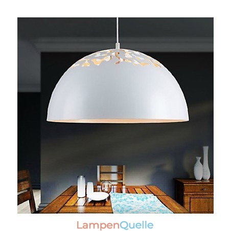 Minimalistische Pendelleuchte im Vintage-Stil mit 1 Licht und geschnitztem Schirm Minimalistische Pendelleuchte im Vintage-Stil mit 1 Licht und geschnitztem Schirm