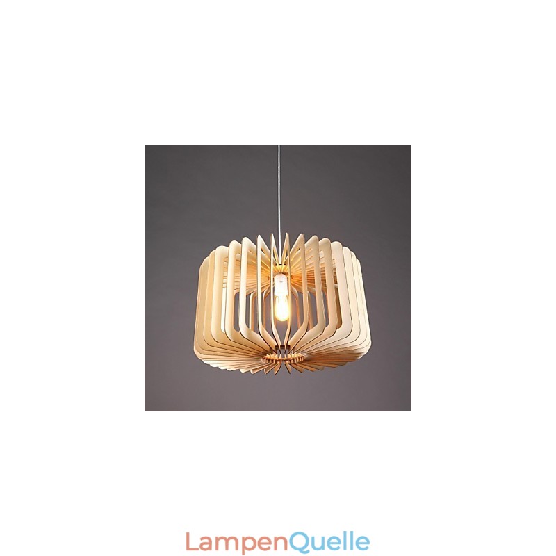 Moderne zeitgenössische traditionelle klassische Landhaus-Vintage-Laterne Malerei Holz Bambus Pendelleuchte