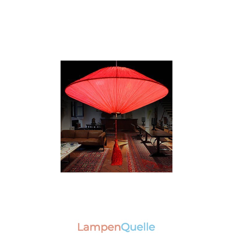Lotusblatt Moderne Marine Tuch Kunst Droplight von roten Laternen Lampe Licht
