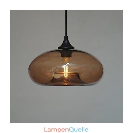 Moderne charakteristische 1-flammige Pendelleuchte mit transparentem Schirm Moderne charakteristische 1-flammige Pendelleuchte mit transparentem Schirm