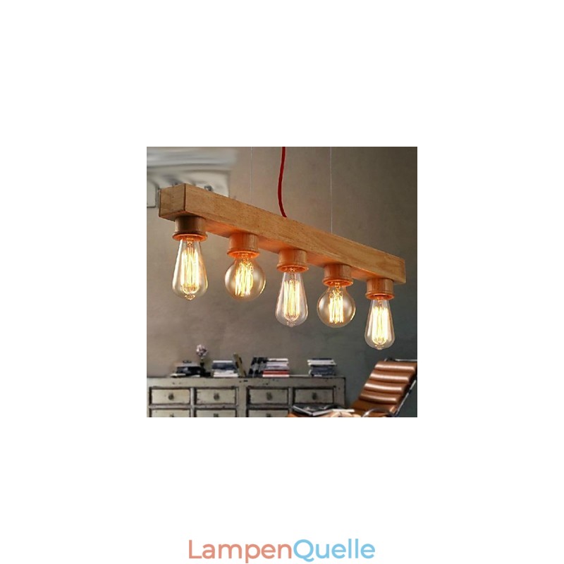 Moderne zeitgenössische traditionelle klassische Mini-Stil Malerei Holz Bambus Pendelleuchte