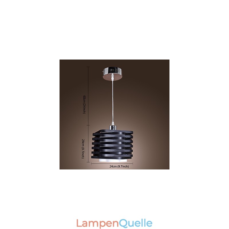 Moderne Pendelleuchte im zeitgenössischen Mini-Stil mit Gemälde