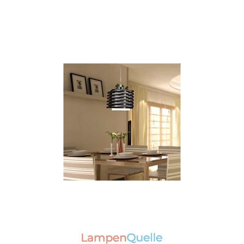 Moderne Pendelleuchte im zeitgenössischen Mini-Stil mit Gemälde