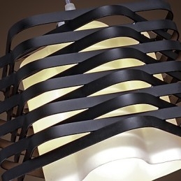 Moderne Pendelleuchte im zeitgenössischen Mini-Stil mit Gemälde