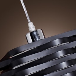 Moderne Pendelleuchte im zeitgenössischen Mini-Stil mit Gemälde