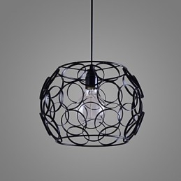 Kreative vertraglich nordische Schmiedeeisen Glas Single Head Droplight Lampe Licht