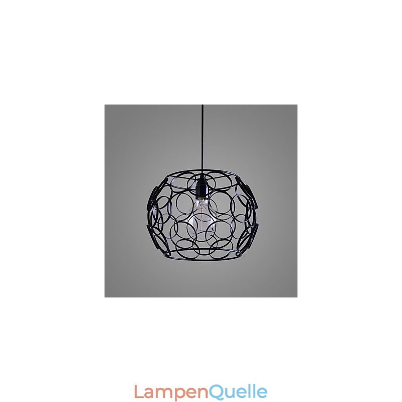 Kreative vertraglich nordische Schmiedeeisen Glas Single Head Droplight Lampe Licht