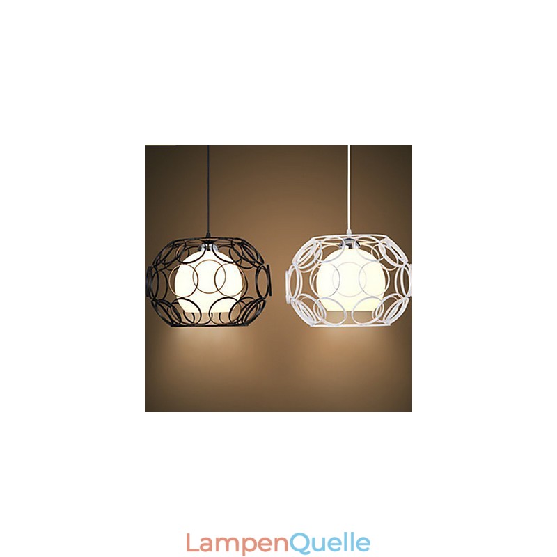 Kreative vertraglich nordische Schmiedeeisen Glas Single Head Droplight Lampe Licht