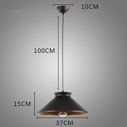 Retro Designer Metall Pendelleuchte