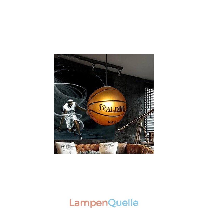 Glasanhänger Cafe Retro Basketball Anhänger