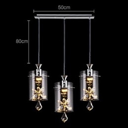 Moderne zeitgenössische Kristall andere Glas Pendelleuchte