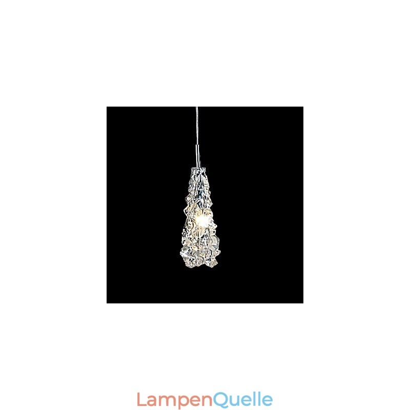 Tradition Classic Kronleuchter aus transparentem Glas mit 1 Licht