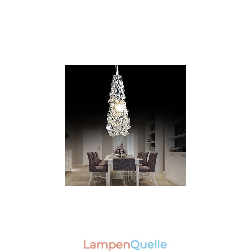 Tradition Classic Kronleuchter aus transparentem Glas mit 1 Licht