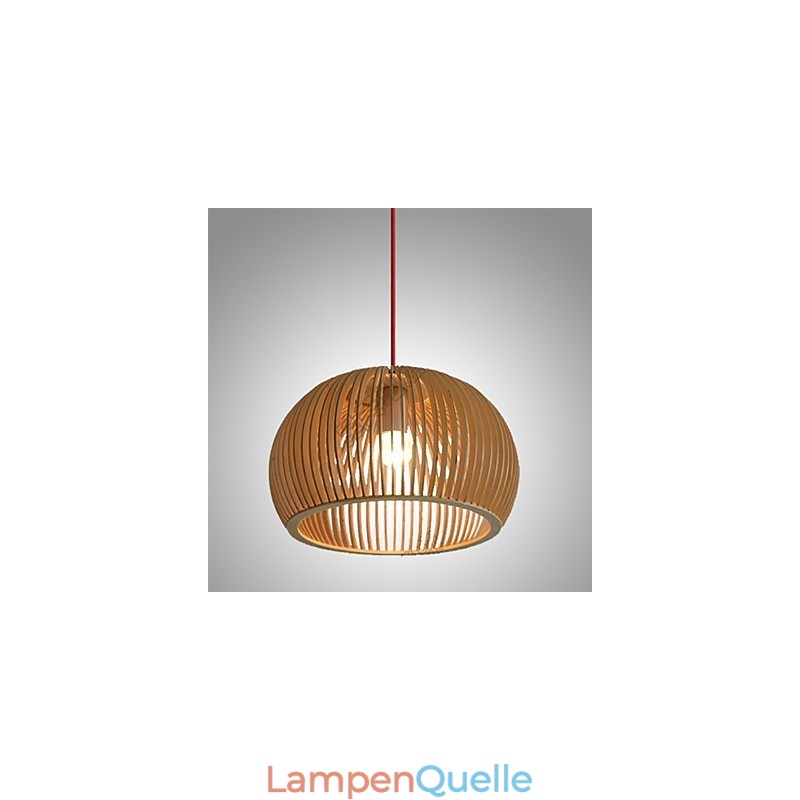Design Style Circular Feature L Pendelleuchte 1 Licht Holz