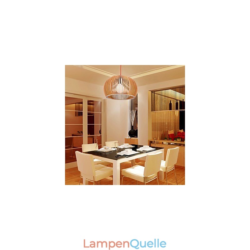 Design Style Circular Feature L Pendelleuchte 1 Licht Holz