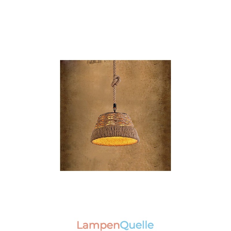 Loft Industrie Wind Kreative Nordic Hanf Seil Mahlzeiten Kronleuchter Lampe