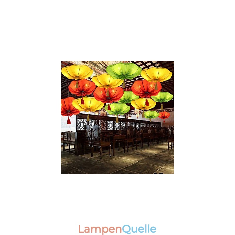 Tuch Kunst Romantische Nachahmung Der Klassischen Droplight Südostasien Lotus Laterne Lampe Licht