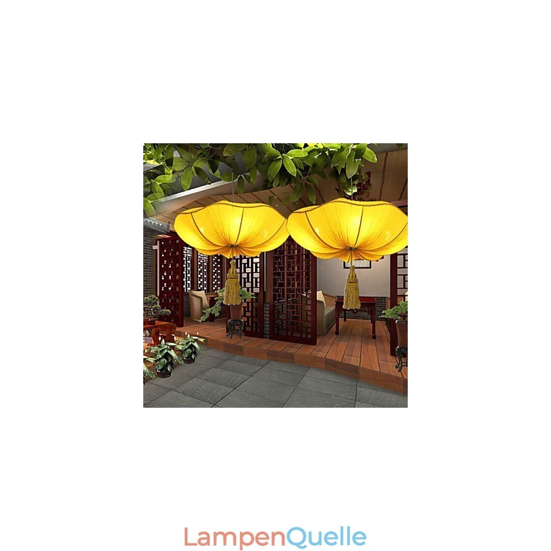 Tuch Kunst Romantische Nachahmung Der Klassischen Droplight Südostasien Lotus Laterne Lampe Licht