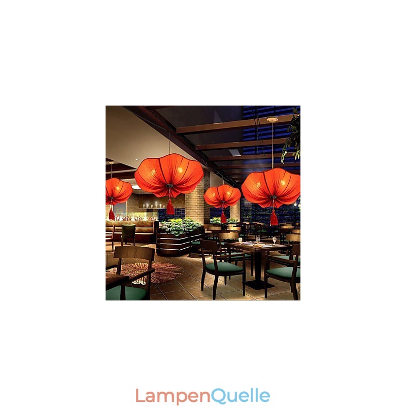 Tuch Kunst Romantische Nachahmung Der Klassischen Droplight Südostasien Lotus Laterne Lampe Licht