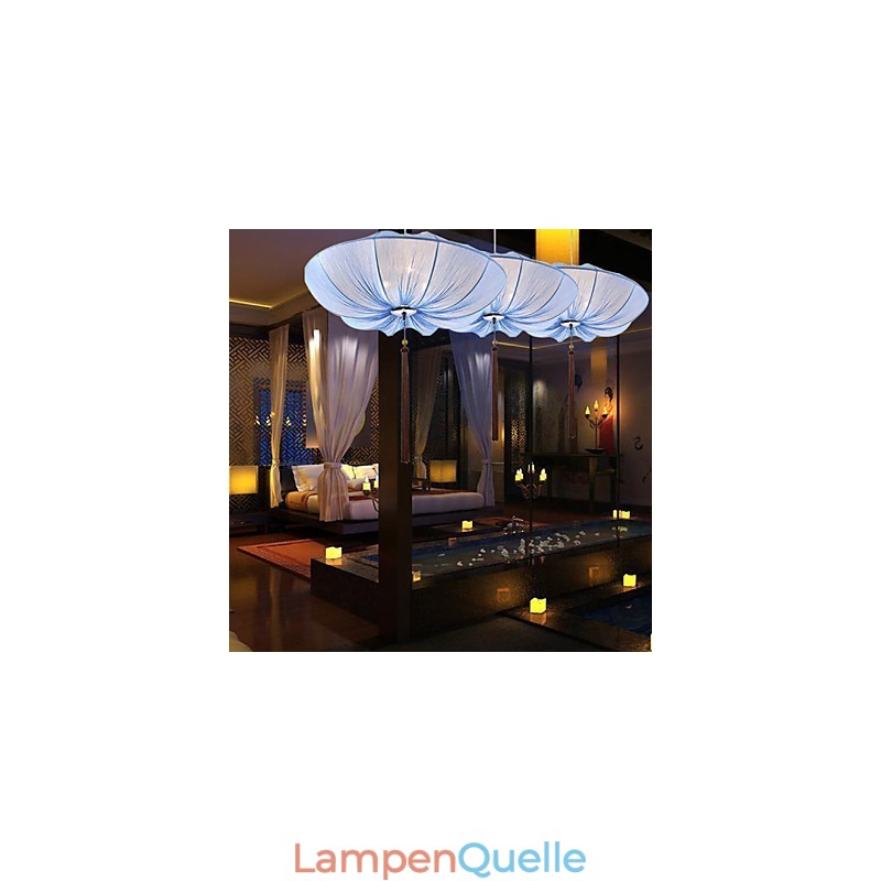 Kreative Runde Große Rote Laterne Lotusblatt Hochzeit Festival Tuch Kunst Kronleuchter Lampe Licht