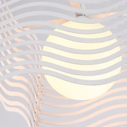 Moderne zeitgenössische Pendelleuchte aus Metall