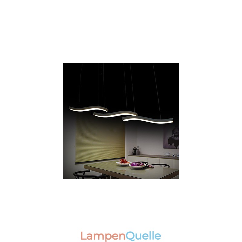 Gewelltes Design, modische, schlichte Pendelleuchte aus Acryl
