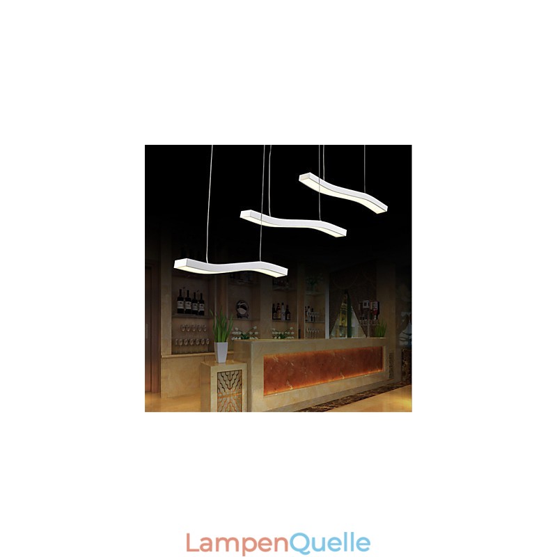 Gewelltes Design, modische, schlichte Pendelleuchte aus Acryl