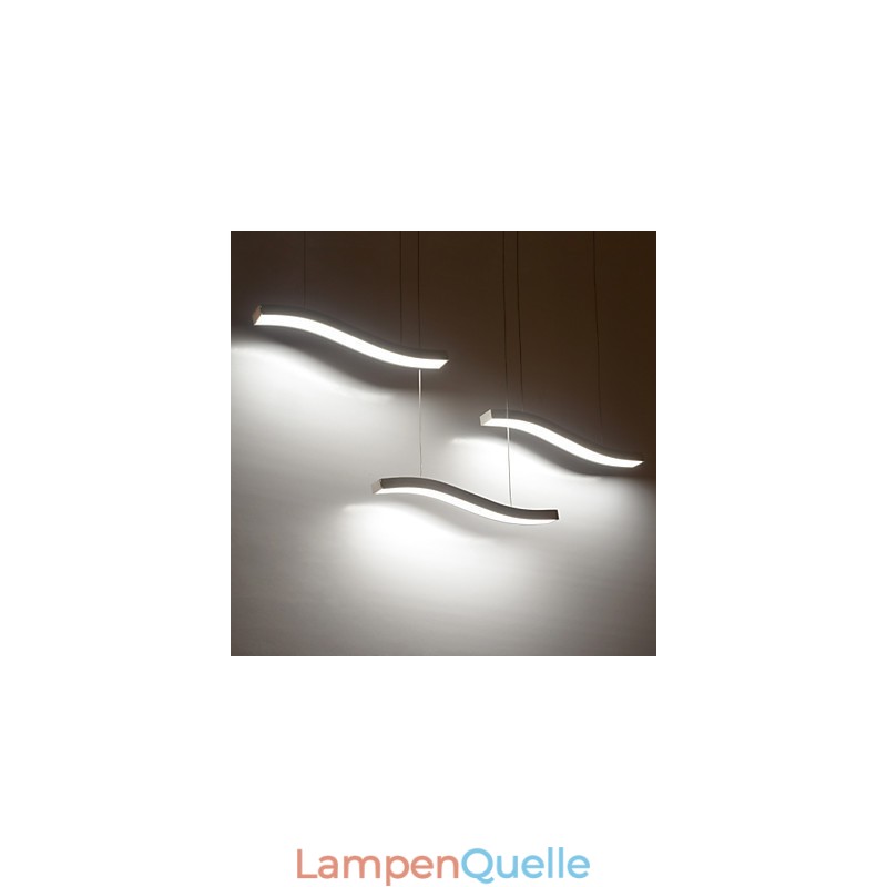 Gewelltes Design, modische, schlichte Pendelleuchte aus Acryl