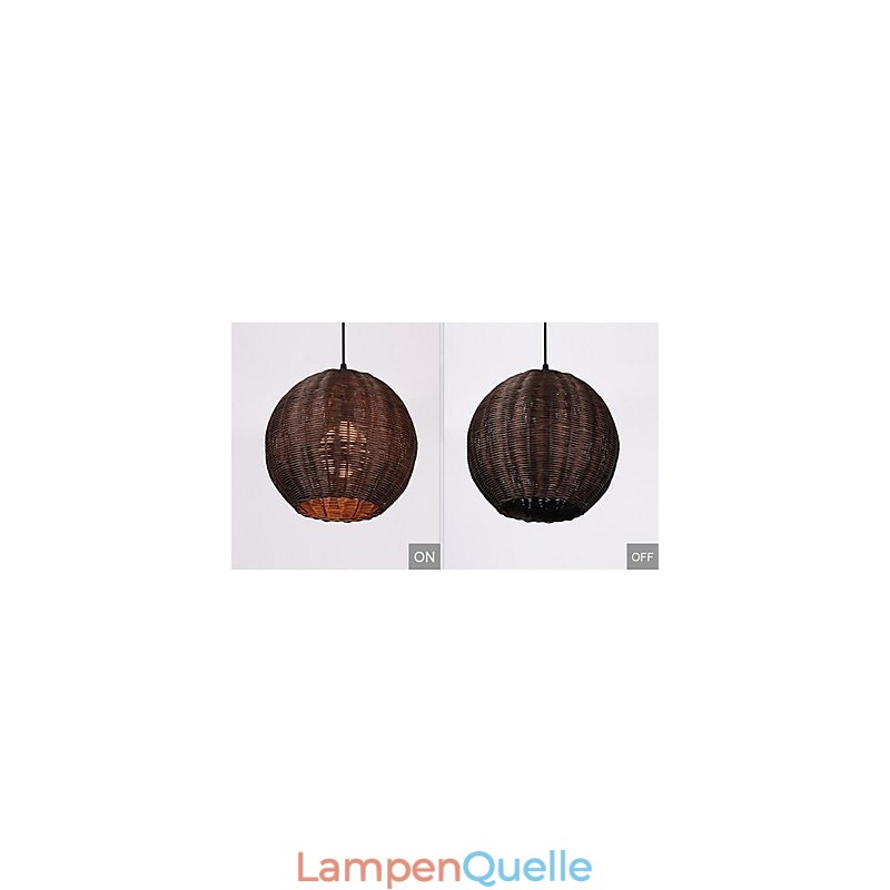 Moderne zeitgenössische Laterne Country Globe Metall Pendelleuchte