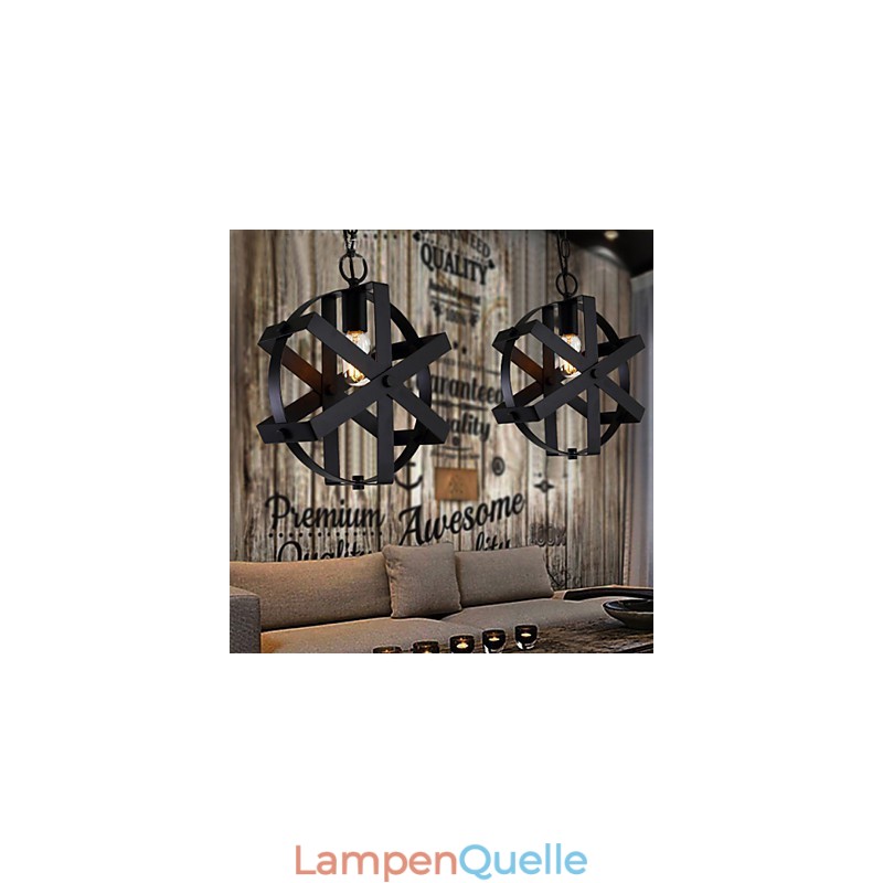 Vintage-Stil Industrielle Runde Pendelleuchte Loft Home Furnishing dekorative Kronleuchter