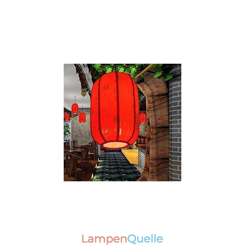Archaize Schaffell Rote Laternen Veranda Droplight Lampe Licht