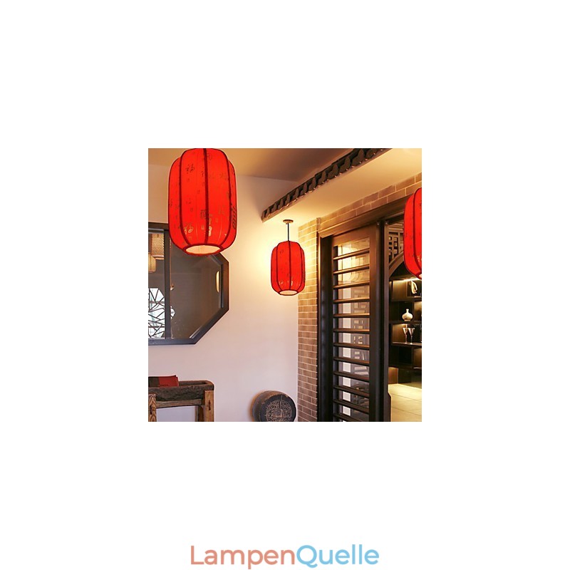 Archaize Schaffell Rote Laternen Veranda Droplight Lampe Licht
