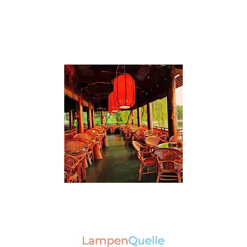 Archaize Schaffell Rote Laternen Veranda Droplight Lampe Licht