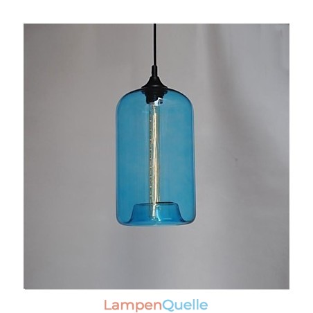 Pendelleuchte im Flaschendesign, 1-flammig, mit transparentem Schirm Pendelleuchte im Flaschendesign, 1-flammig, mit transparentem Schirm