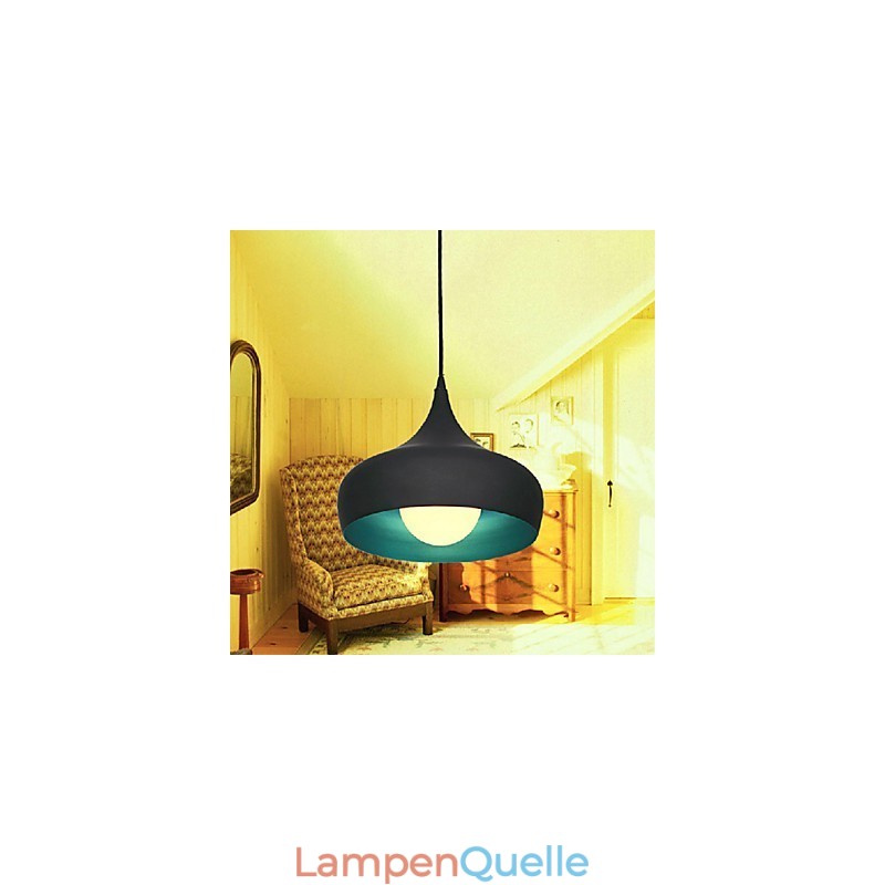 Moderne zeitgenössische Retro-Schüssel Mini-Stil Malerei Pendelleuchte
