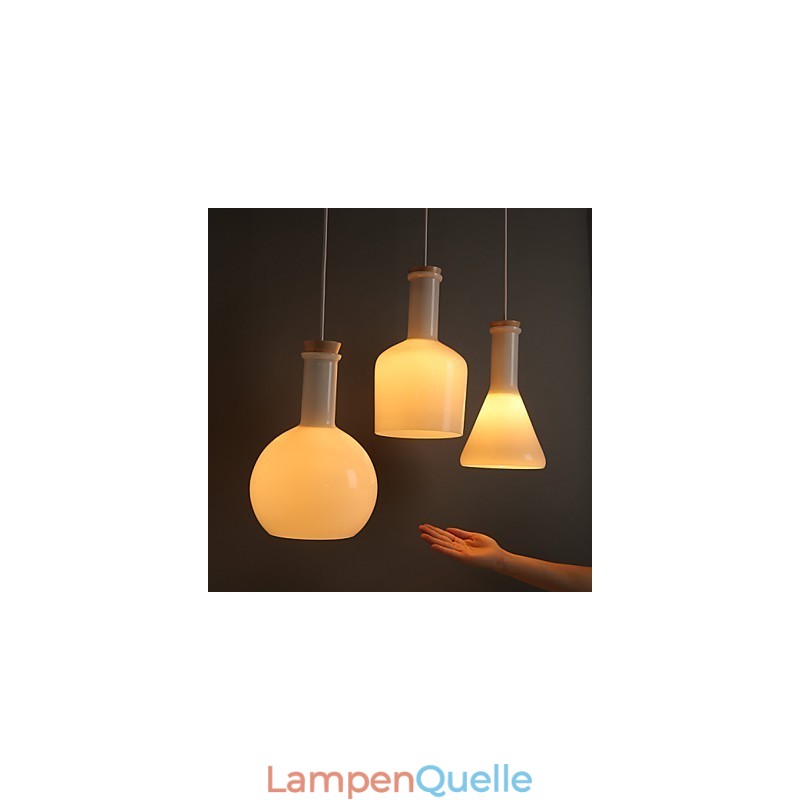 Zeitgenössische und vertraglich kreative magische weiße Glasflasche Linie Droplight