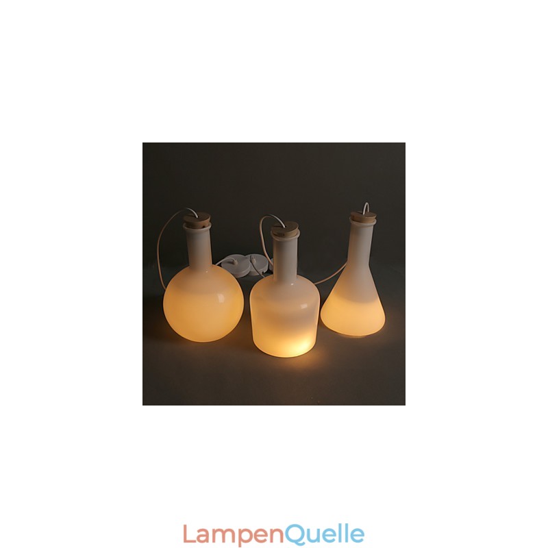 Zeitgenössische und vertraglich kreative magische weiße Glasflasche Linie Droplight