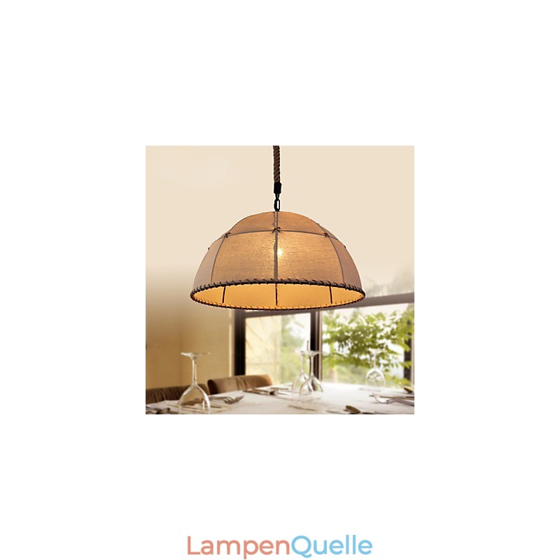 35CM Loft Industriellen Wind Geradlinig Leinen Amerikanischen Land Kreative Kunst Droplight Lampe