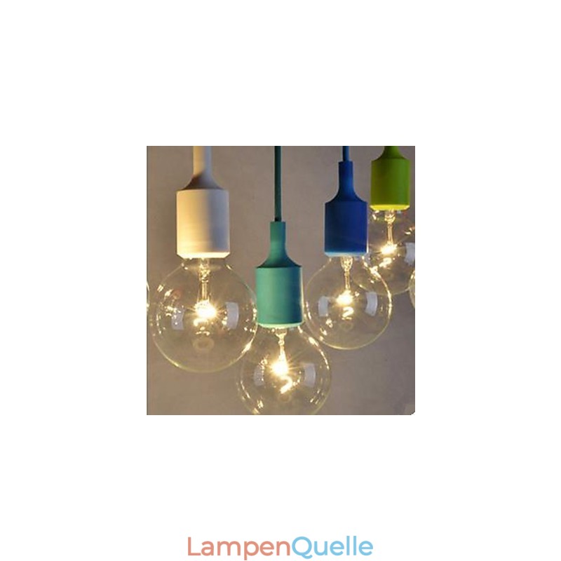 Hängelampe in sieben Farben