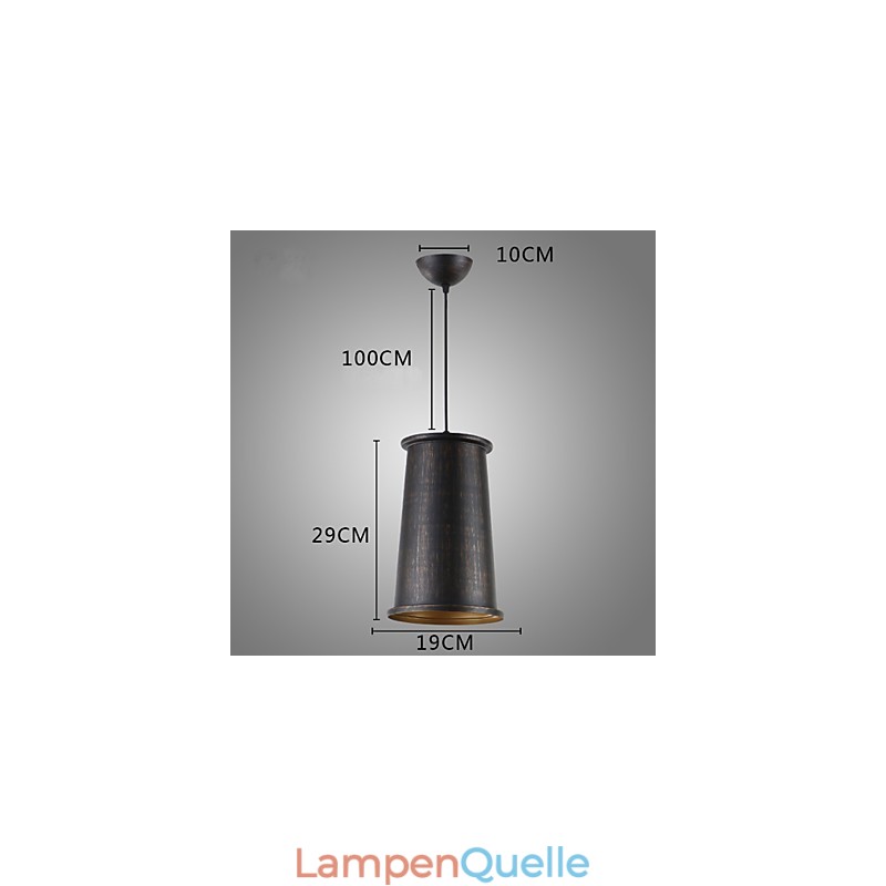 Retro Designer Metall Pendelleuchte