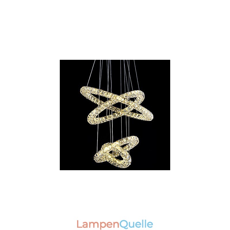 Kristall Ring Anhänger Licht Moderne Decke Kronleuchter Beleuchtung Lampe Leuchten mit
