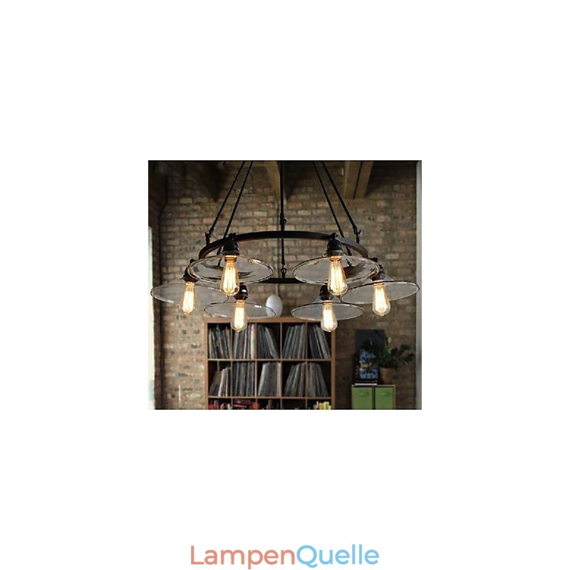 Traditionelle Klassische Vintage Retro Laterne Land Mini Stil Malerei Metall Anhänger Licht Esszimmer