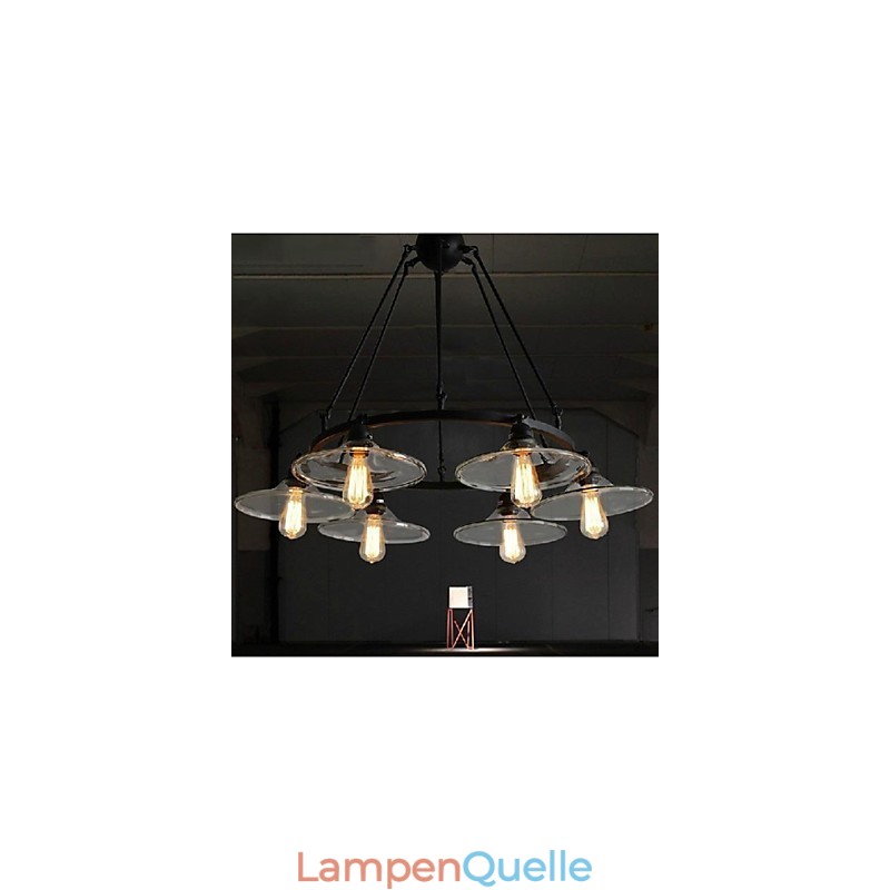 Traditionelle Klassische Vintage Retro Laterne Land Mini Stil Malerei Metall Anhänger Licht Esszimmer