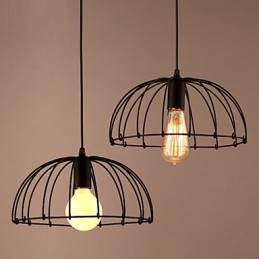 Retro Designer Metall Pendelleuchte
