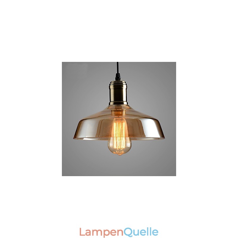 Retro-Beleuchtung Glas Pendelleuchte